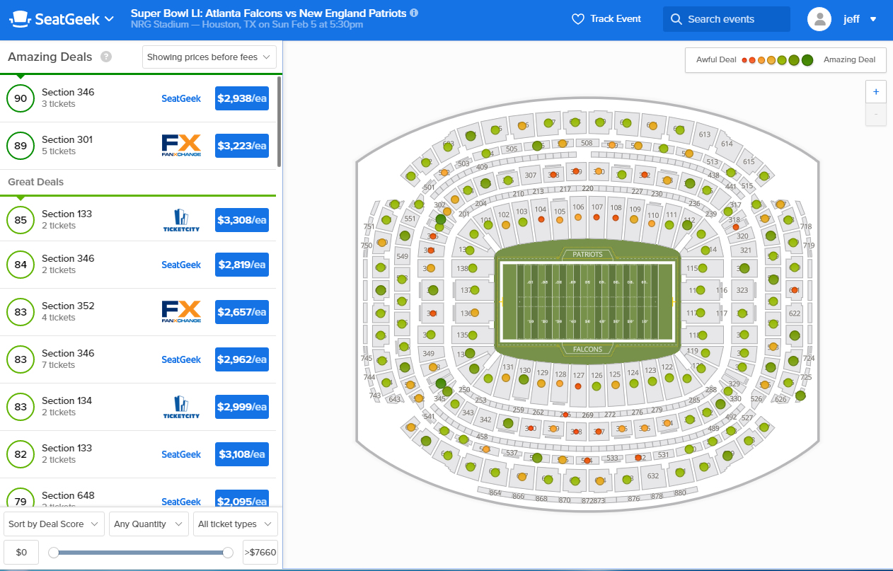 seatgeek super bowl