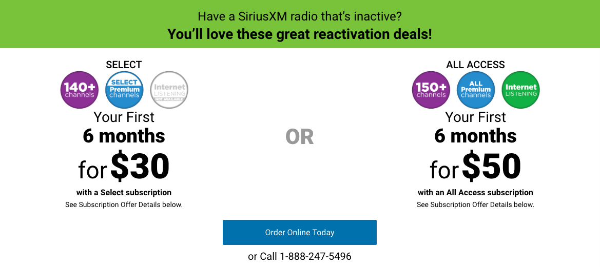 download sirius xm deals