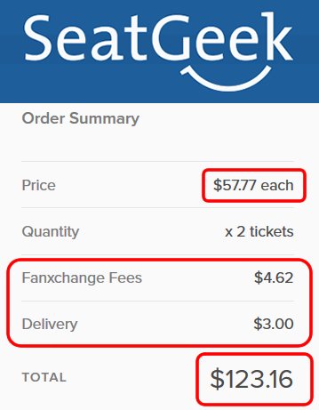 Seatgeek Taxes And Fees