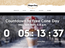 Free Ice Cream Cone from Haagen-Dazs Today