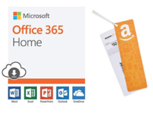 Microsoft Office 365 Home Software Deal on Amazon – 0 with a  Amazon Gift Card