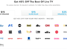 Try Sling TV and Get 40% Off Your First Month