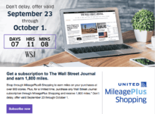 Add to Your Airline Mileage Balances with This Wall Street Journal Subscription Deal