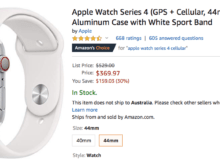 Apple Watch Series 4 Smartwatch (GPS + Cellular) on Sale at Amazon for 9.97