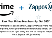 Today Only! Link You Amazon Prime and Zappos VIP Accounts and Get 