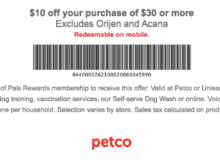 Petco: Save  on Your  or More Purchase Through 2/29