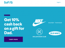 Pay With Your SoFi Money Debit Card and Save 10% on Father’s Day Gift Giving