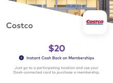 Save  on Your Costco New or Renewal Membership with Dosh