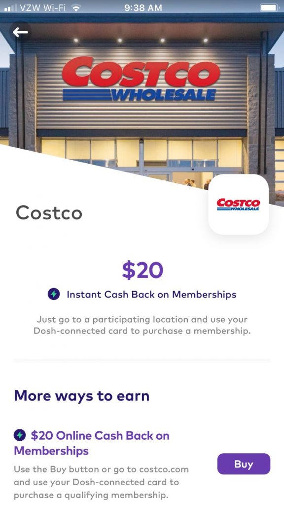 Save 20 on Your Costco New or Renewal Membership with Dosh Savings
