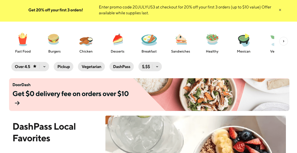 New DoorDash Customers Can Save 20 Off First 3 Orders with Promo Code