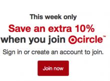 Get a 10% Off Coupon When You Join Target Circle This Week Only