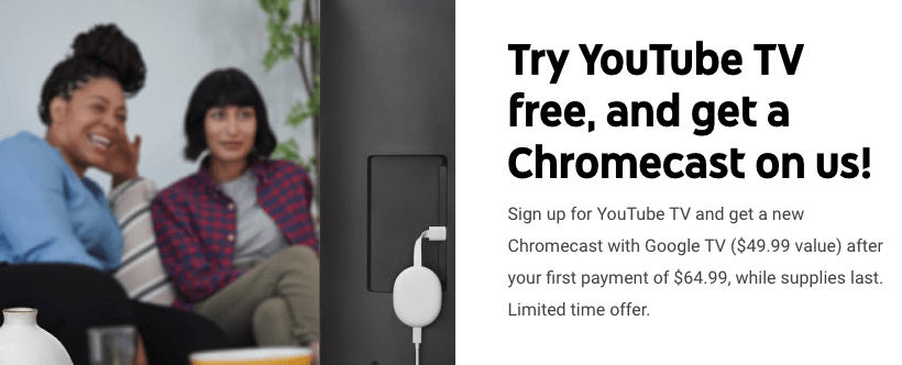 Sign Up For Youtube Tv 14 Day Free Trial And Get A Free Google Chromecast After Your First Month S Payment Savings Beagle