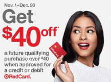 In Time for Your Holiday Shopping, Target is Back with Its  Off  RedCard Sign-up Promotion