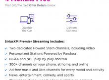SiriusXM Streaming Premier Package Subscription Deal – 4 Months Free