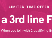 T-Mobile is Offering a 3rd Line Free for New and Existing T-Mobile Accounts