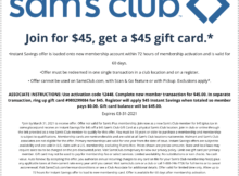 Join Sam’s Club with This Deal and Your Membership Fee is Effectively Free