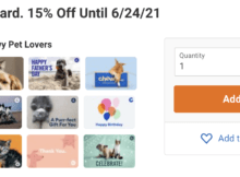 Chewy Gift Cards 15% Off Through June 24 – Save on your Pet’s Supplies