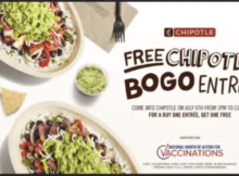 Chipotle Buy One, Get One Free Promotion July 6, 2021