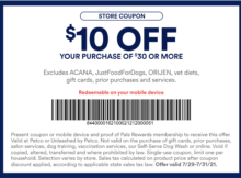 Petco Offering  Off  Through July 31, 2021