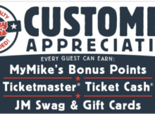 Jersey Mike’s Customer Appreciation Month Promotion August 1 – 31, 2021 – Earn Bonus Shore Points via Purchases