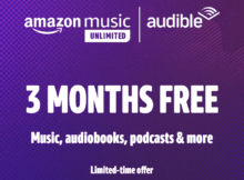 An Amazon Companion Deal – 3 Free Months of Amazon Music Unlimited and Amazon’s Audible Service