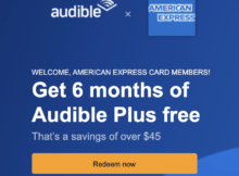 American Express Cardmembers Can Get a Six Month Subscription to Amazon’s Audible Audiobook Service Free