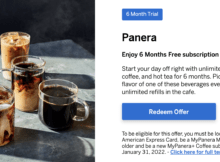 American Express Cardholders Can Enjoy Six Months of the Panera Bread MyPanera+ Coffee Free