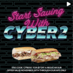 Jersey Mike's Cyber Monday Promo - Save $2 on a Regular Sub and Gift Card Deal Screen-Shot-2021-11-29-at-9.06.04-AM