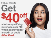 Target RedCard  Off  Sign-Up Bonus Now Through March 12, 2022