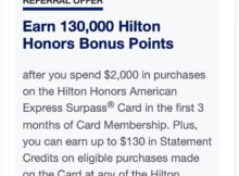 Hilton Credit Cards Offering Increased Points Bonuses and Hilton Purchase Statement Credits