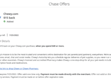 Save  on Your  or More Chewy.com Order with This Chewy Chase Offer
