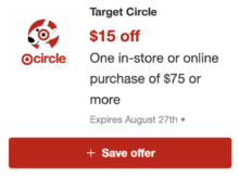 Check Your Target Circle Account for This Nice Money Saving Offer –  Off  or More