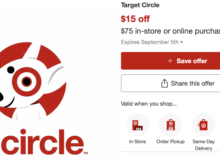 Another Target Circle  Off  Offer Good Through September 5, 2022