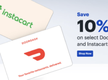 Save 10% on Instacart and DoorDash eGift Cards at Best Buy, and In Turn on Your Grocery and Dining Bills