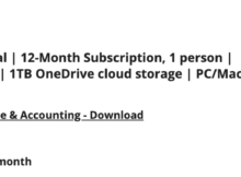 Microsoft 365 1-Year Subscription Bundles Starting at .99 at Newegg