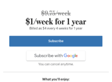 The Wall Street Journal Digital-Only Subscription for  per Week for the First Year