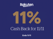 Rakuten Offering 11% Cash Back at Many of Its Retailers Friday, November 11, 2022, Only + You Can Still Earn an Extra  By Joining Now