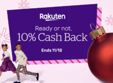Rakuten 10% Cash Back Day Friday, November 18, 2022, Only