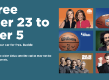 SiriusXM Free Listening Event Now Through December 5, 2022