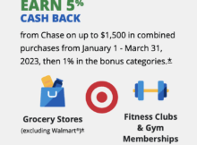 Save on Grocery and Target Purchases As Well As on Gym Memberships with the Chase Freedom Cards’ 2023 First Quarter Bonus Categories