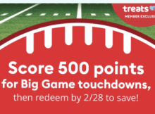 PetSmart Big Game Touchdown Promotion – Earn 500 Treats Points for Every Touchdown – Must Activate Promo on Your Account
