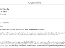 Thanks, Chase – YouTube TV Subscribers Can Again Save  with This Chase Offer